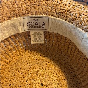 Scala Woven Straw Sun Hat - Mustard Yellow